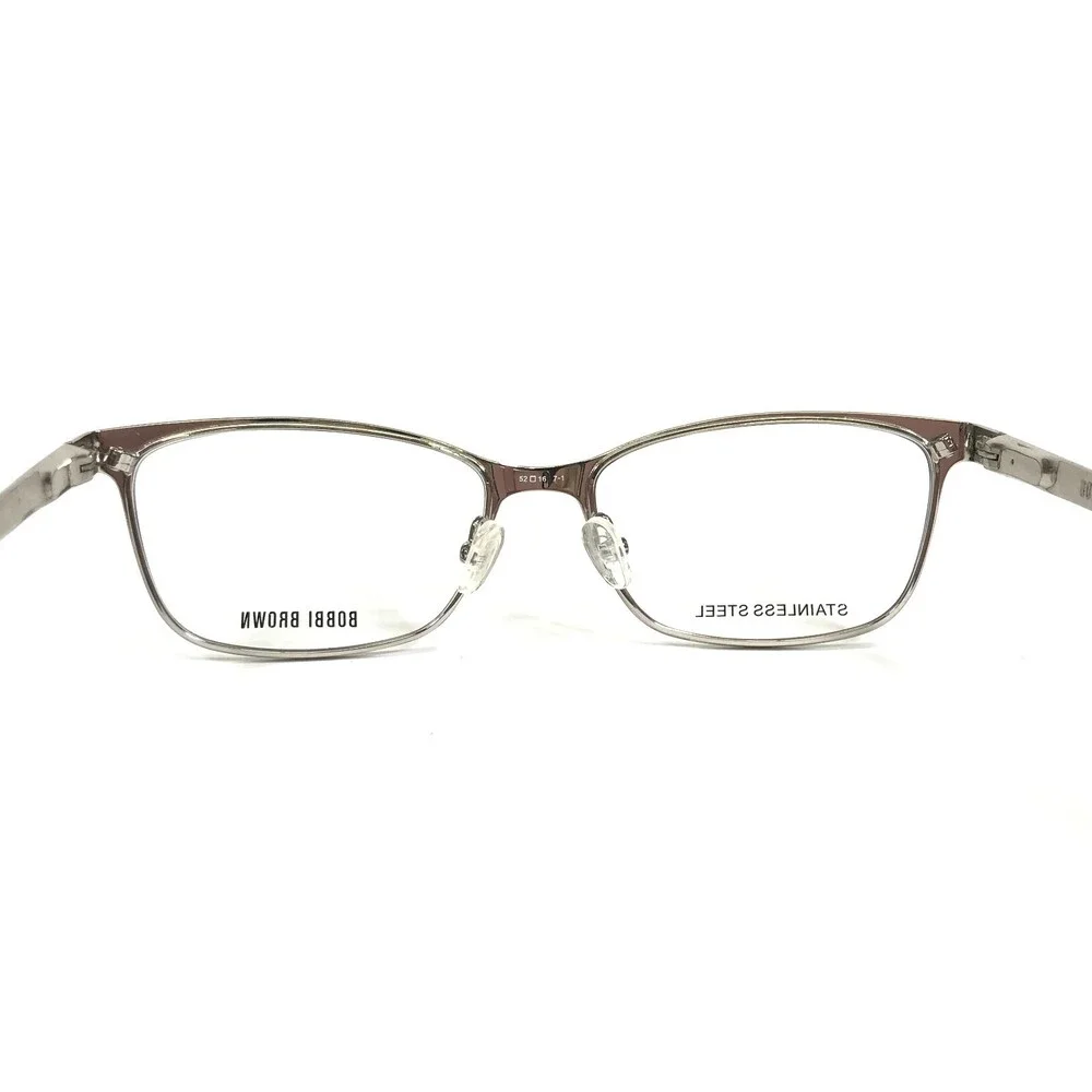 Bobbi Brown Eyeglasses Frames THE MALLORY JHN Brown Silver Cat Eye 52-16-135